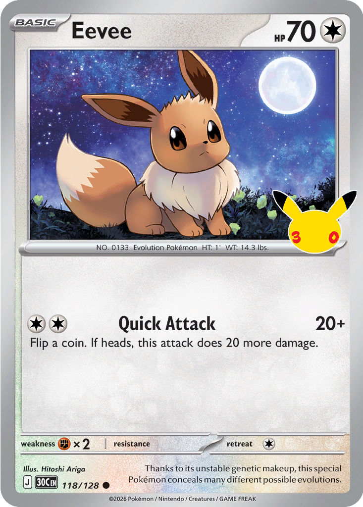 Eevee, 118/128