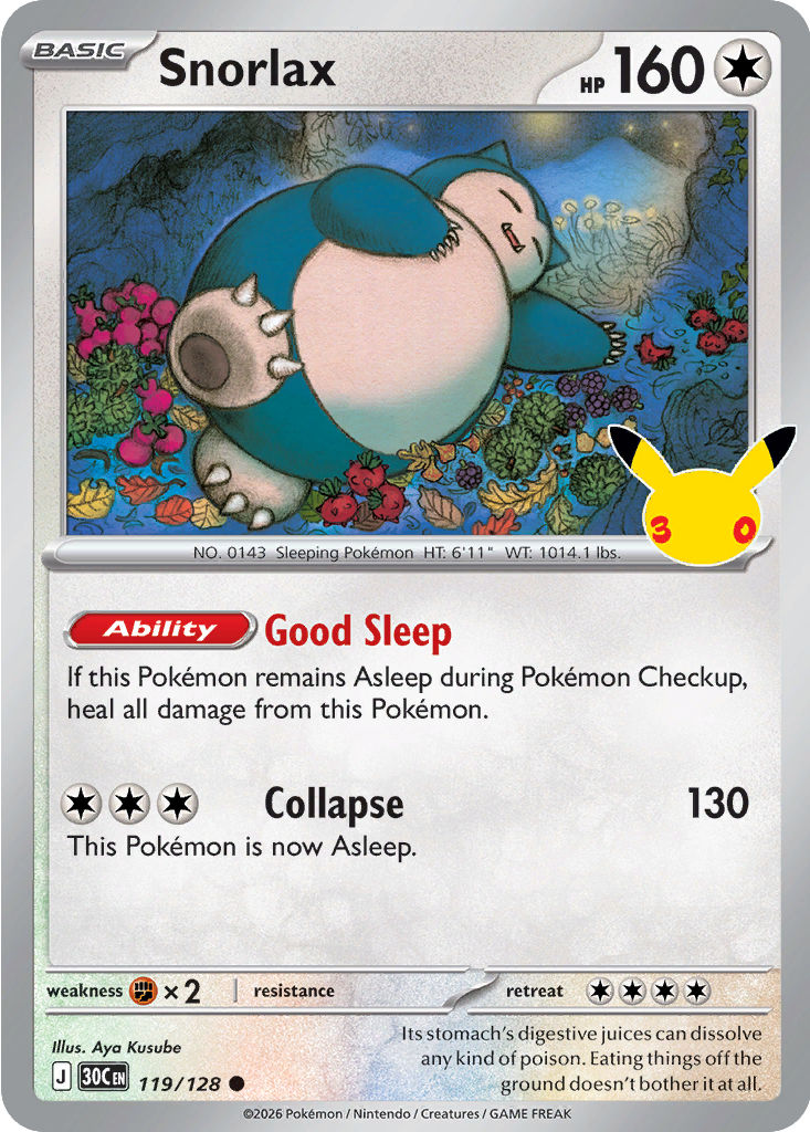 Snorlax, 119/128