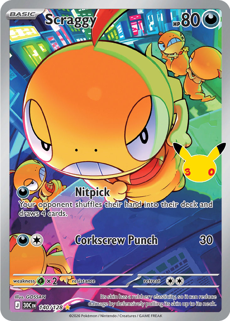 Scraggy, 140/128