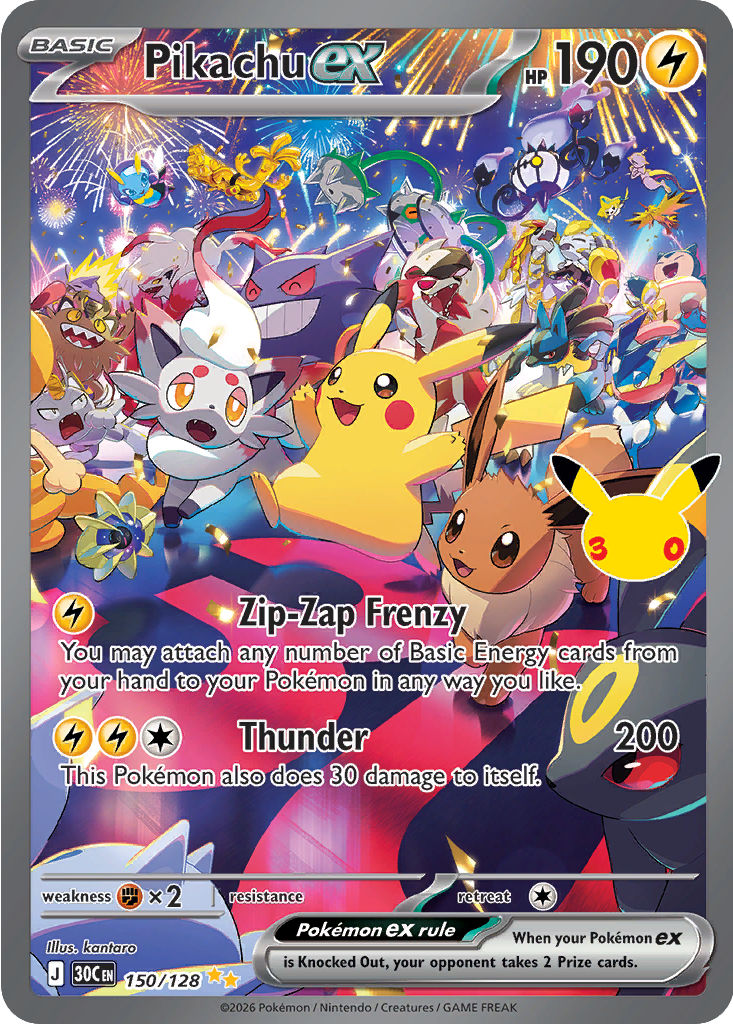 Pikachu ex, 150/128