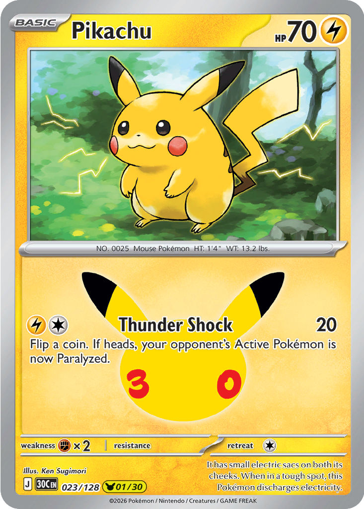 Pikachu, 023/128