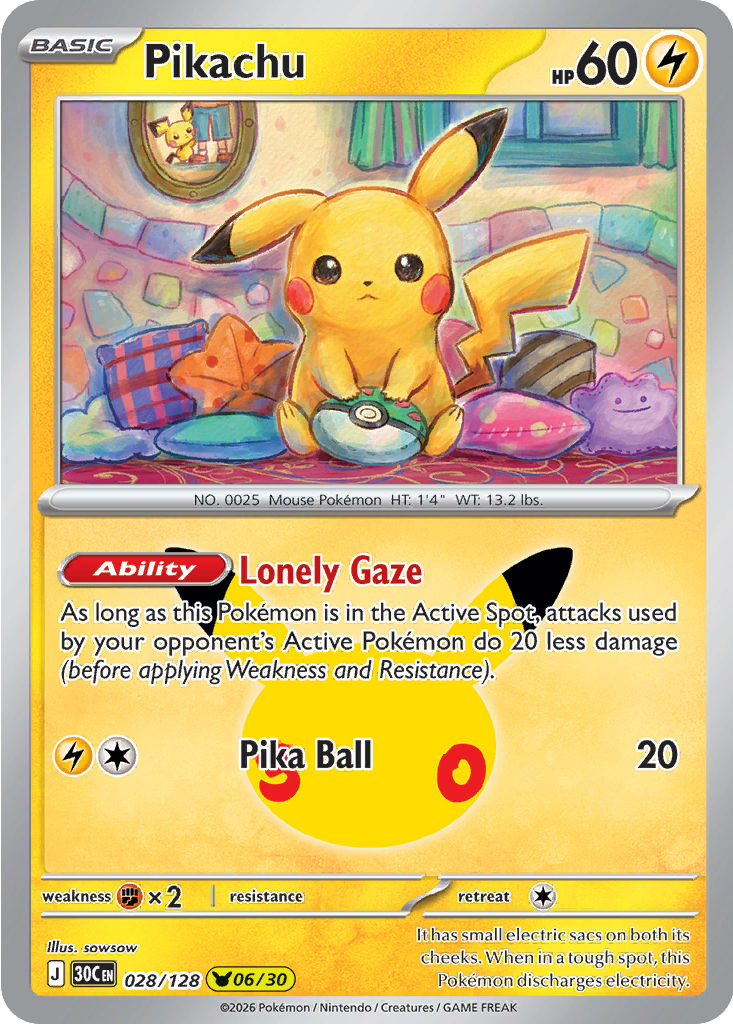 Pikachu, 028/128