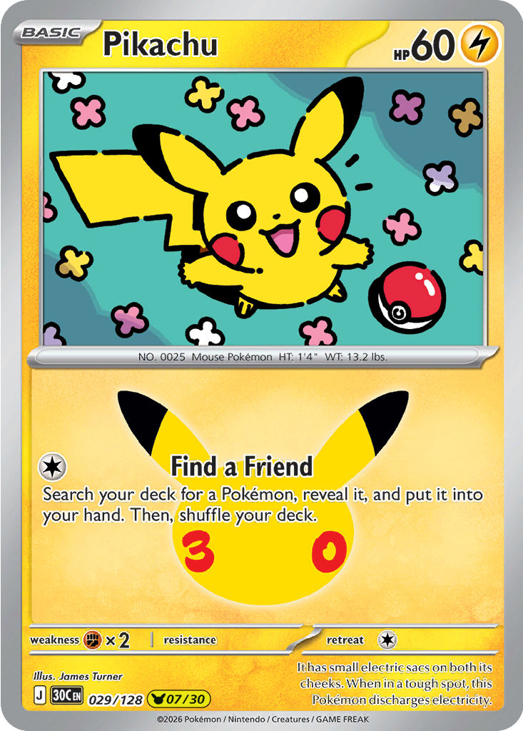 Pikachu, 029/128