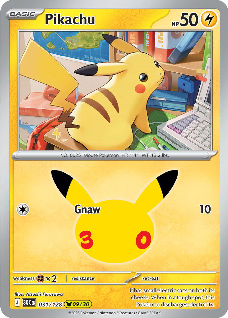 Pikachu, 031/128