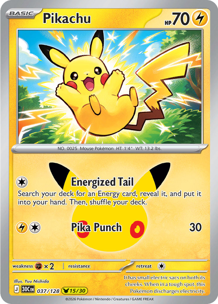 Pikachu, 037/128