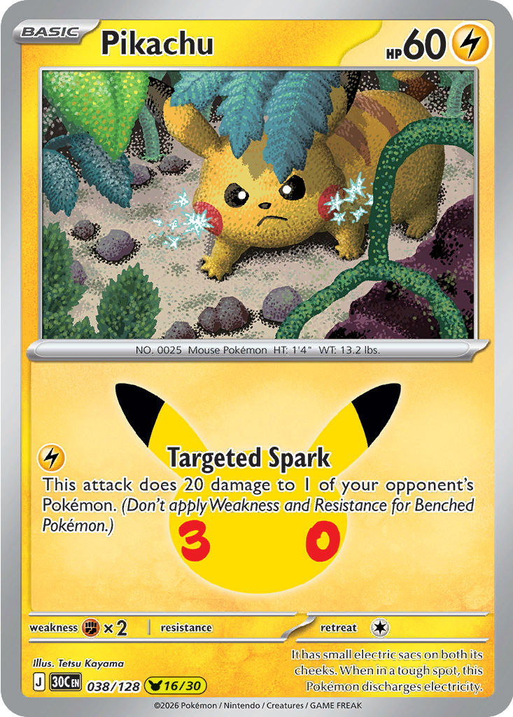 Pikachu, 038/128