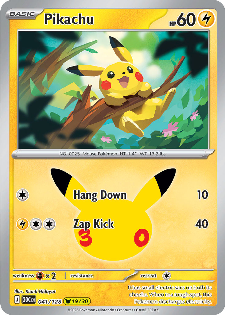 Pikachu, 041/128