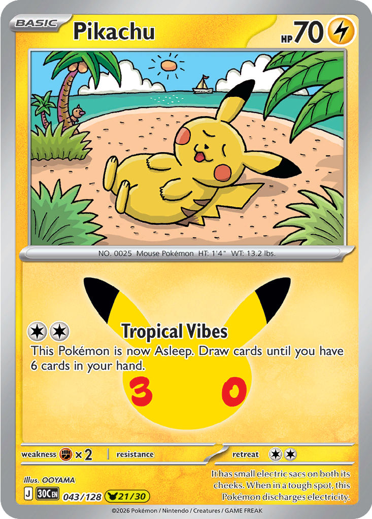 Pikachu, 043/128