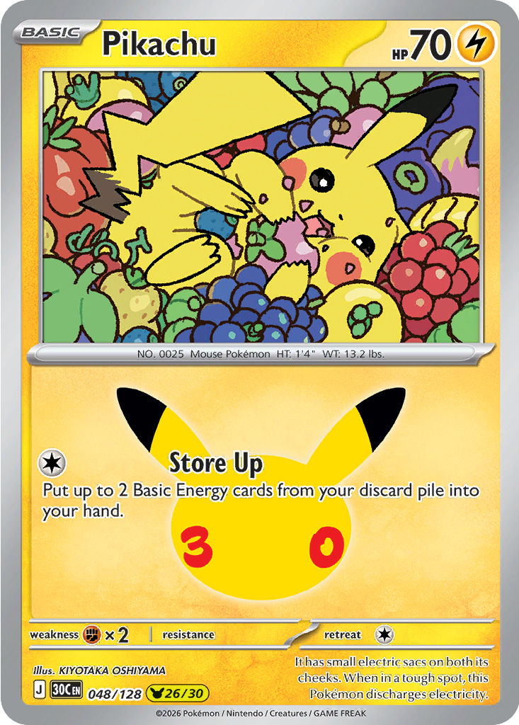 Pikachu, 048/128
