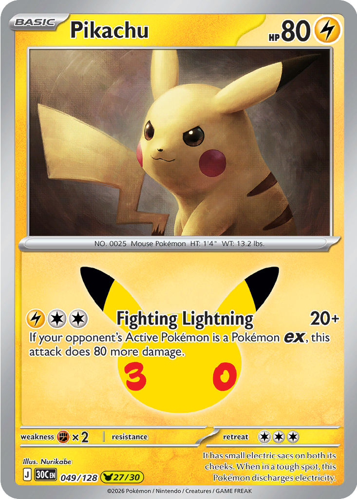 Pikachu, 049/128