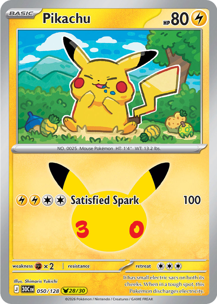 Pikachu, 050/128