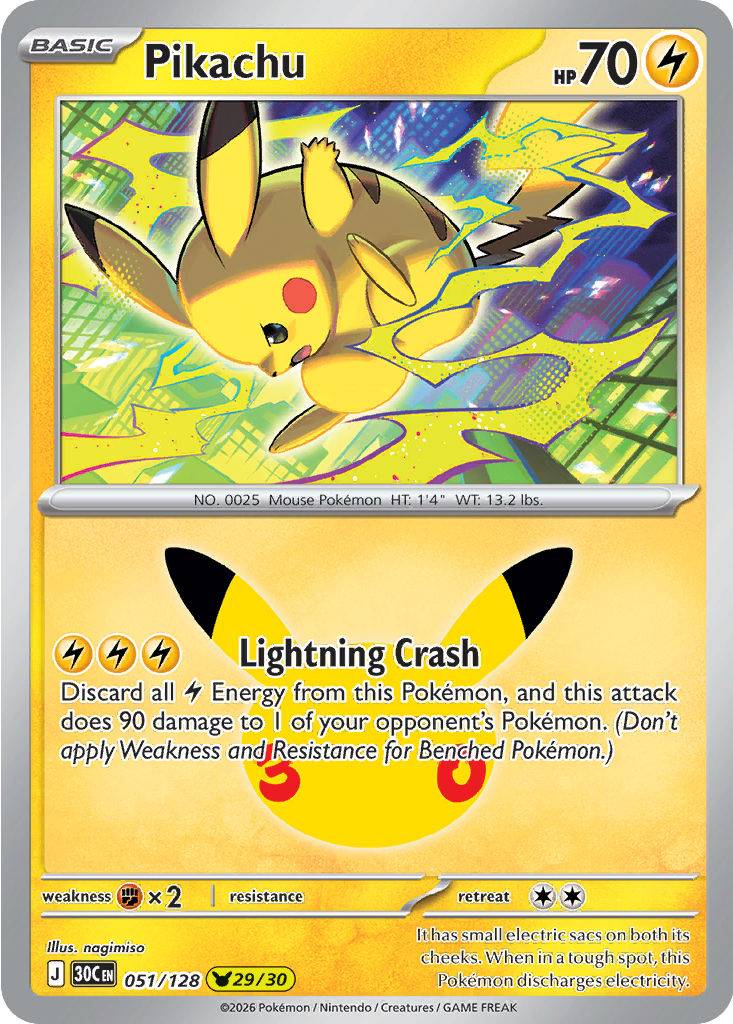 Pikachu, 051/128