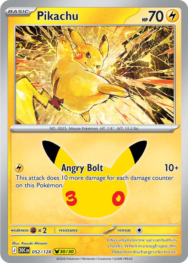 Pikachu, 052/128