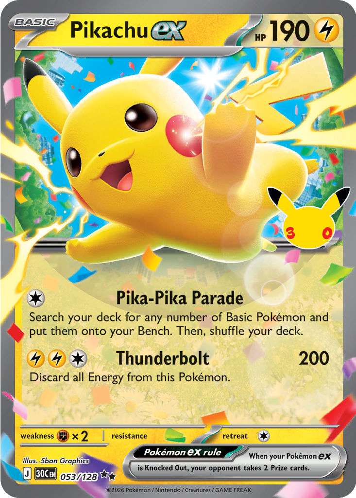 Pikachu ex, 053/128