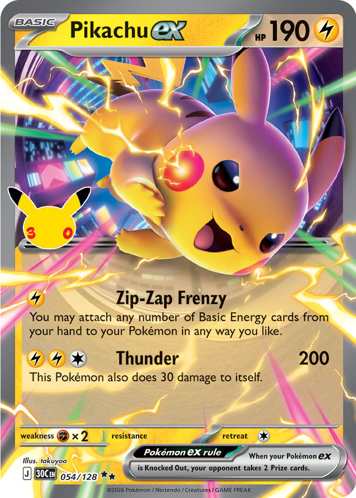 Pikachu ex, 054/128
