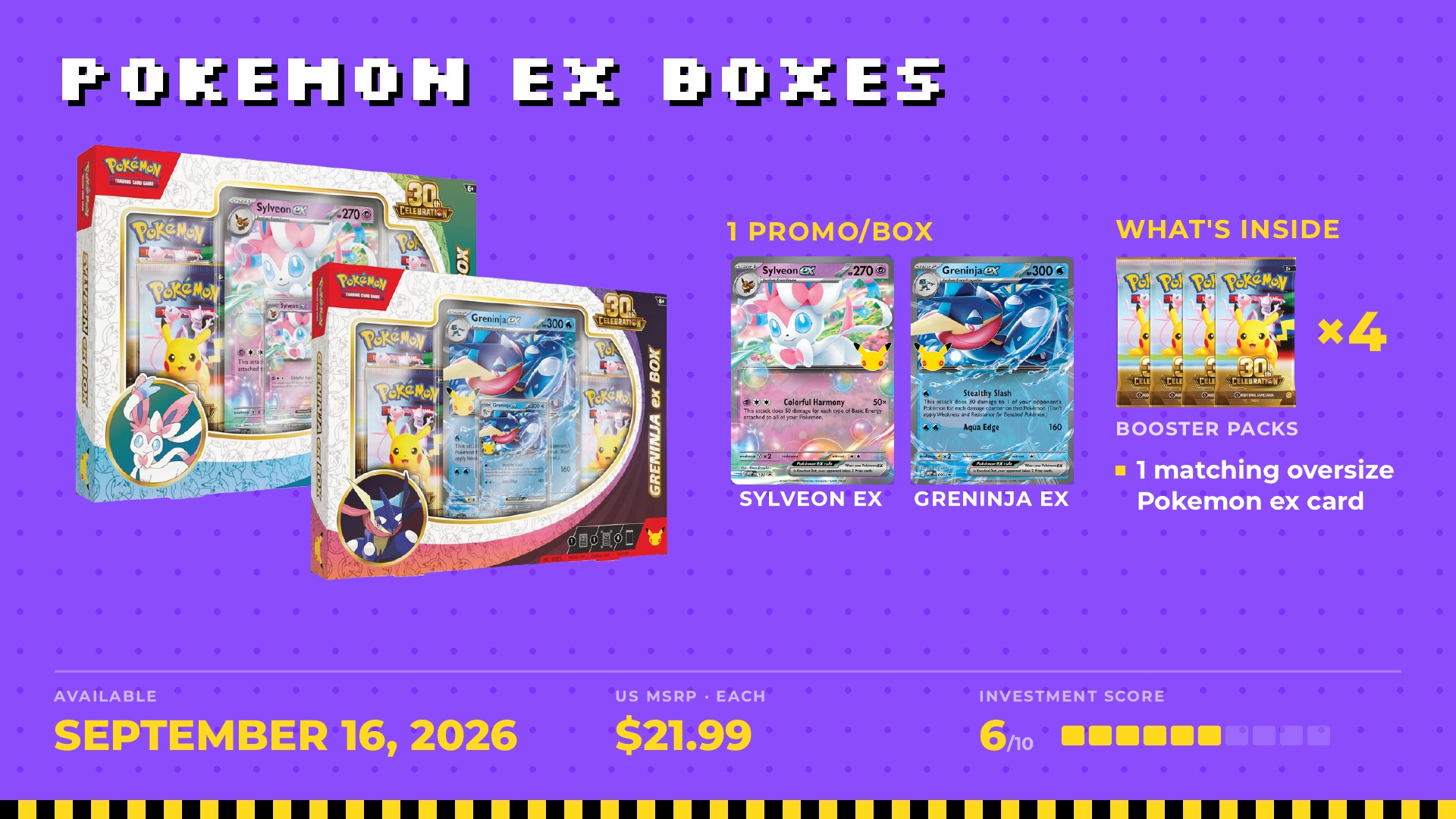 Sylveon ex and Greninja ex Boxes: One matching promo and an oversize card