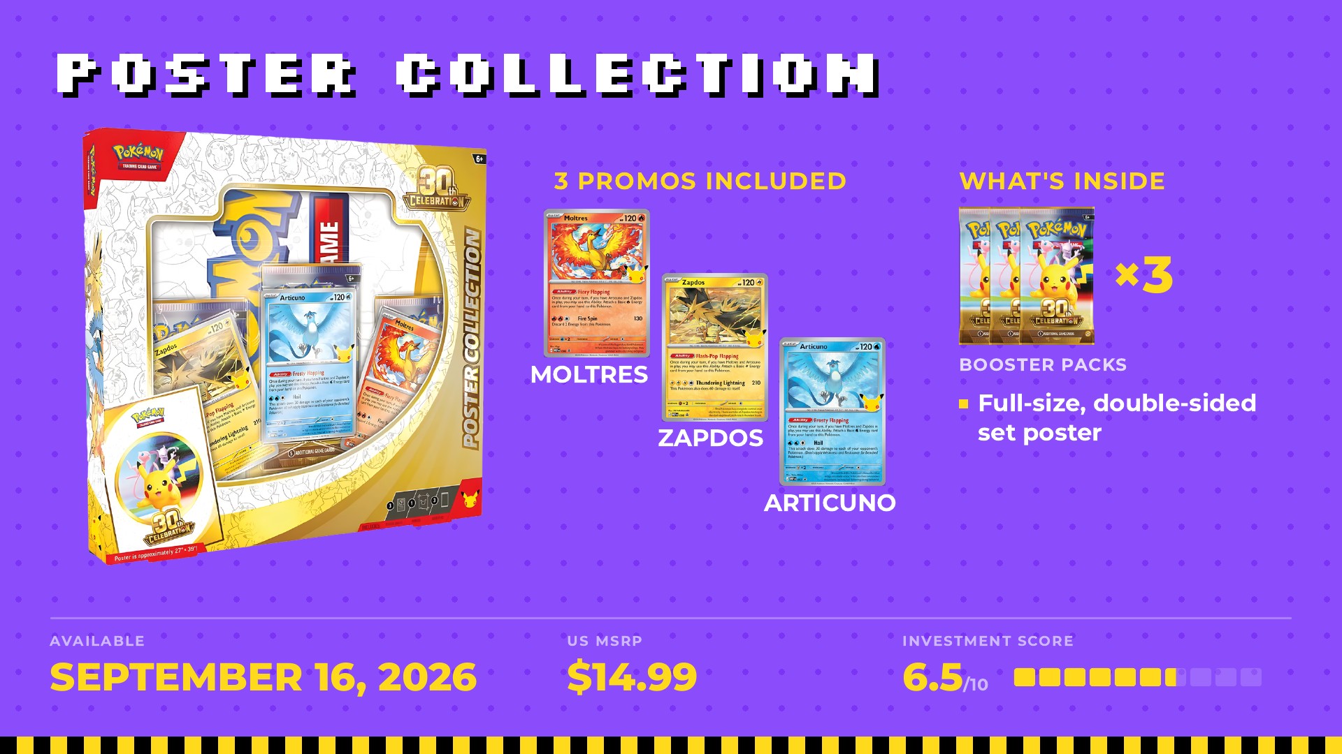 Poster Collection: Articuno, Zapdos and Moltres promos