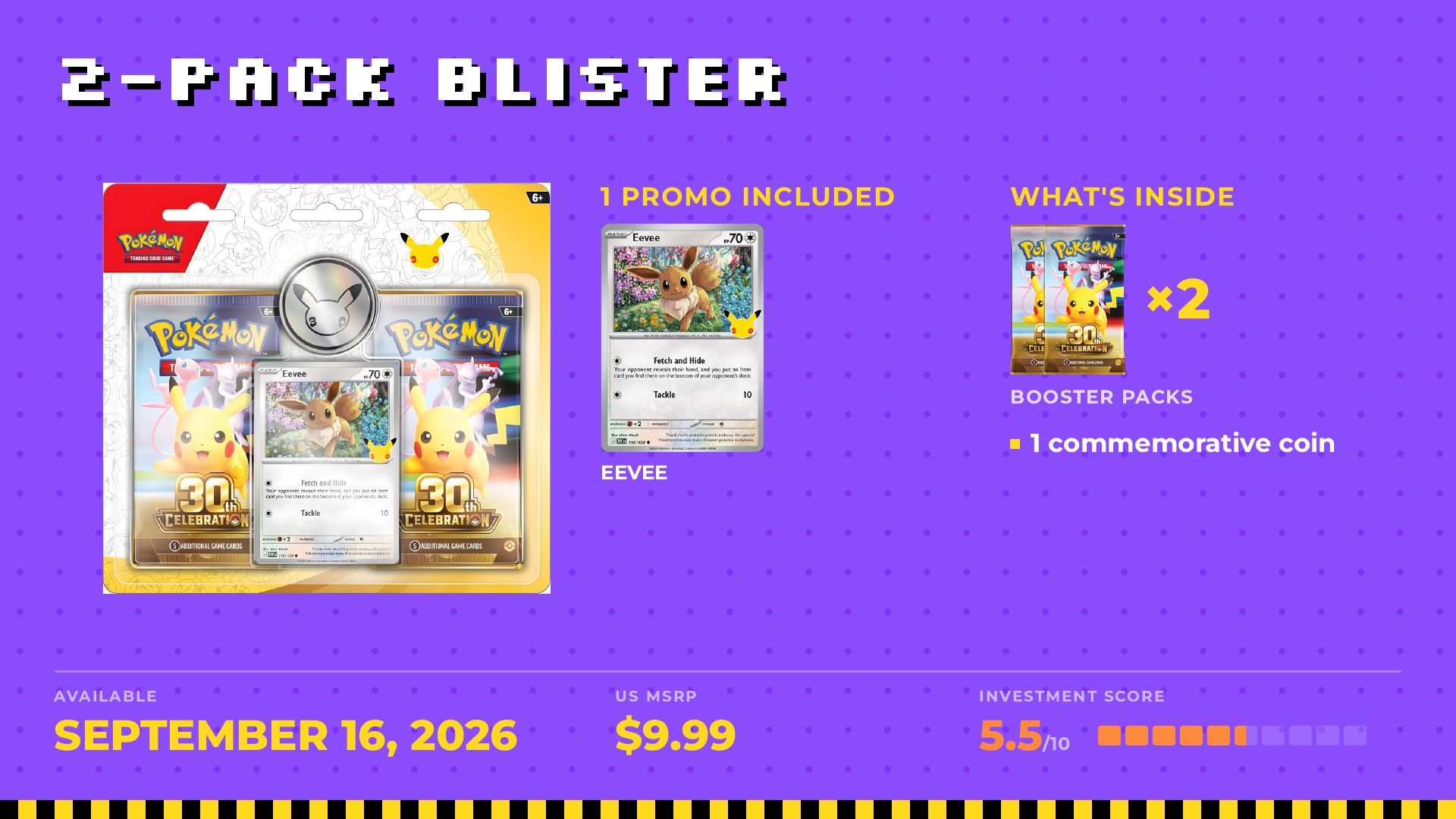 Two-Pack Blister: Eevee promo and commemorative coin