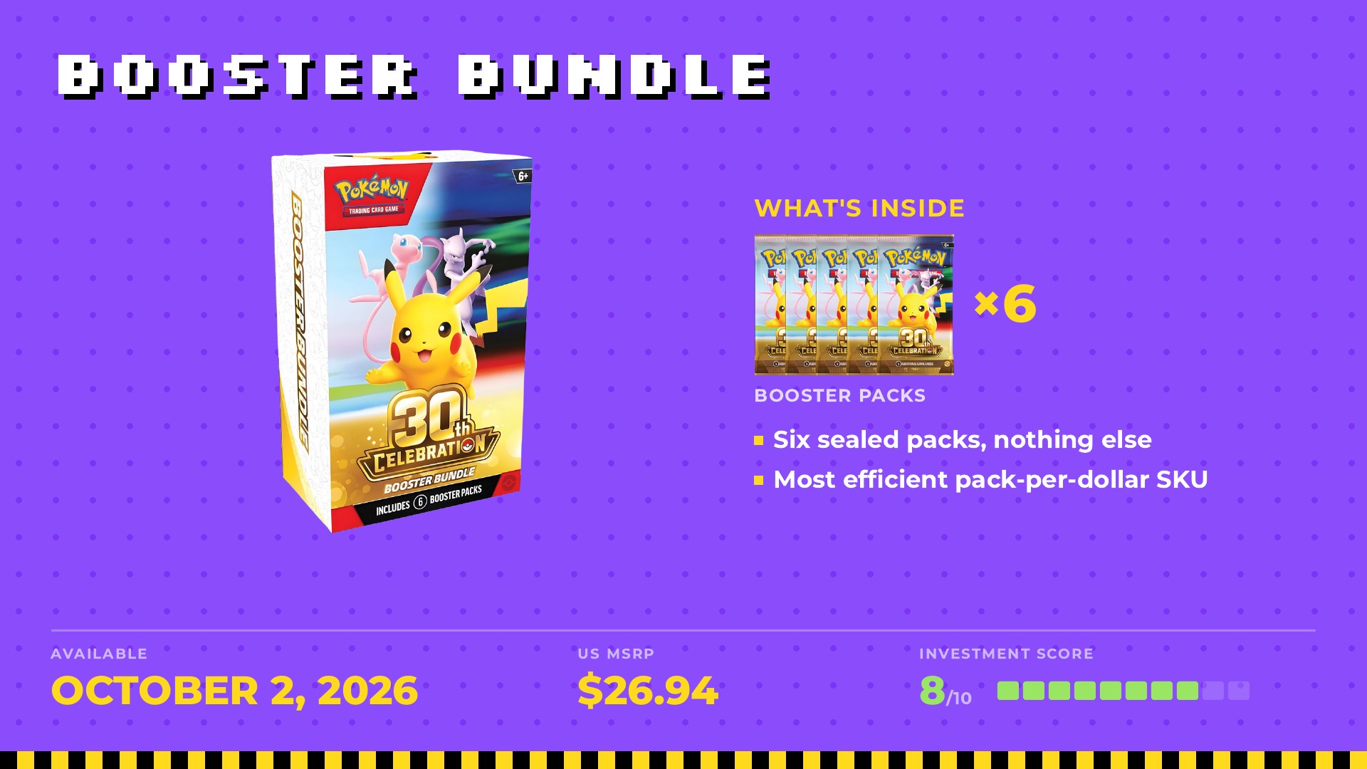 Booster Bundle: Six packs, no featured promo