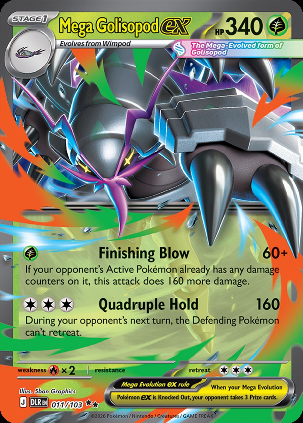 Mega Golisopod ex, English checklist 011/103, English image