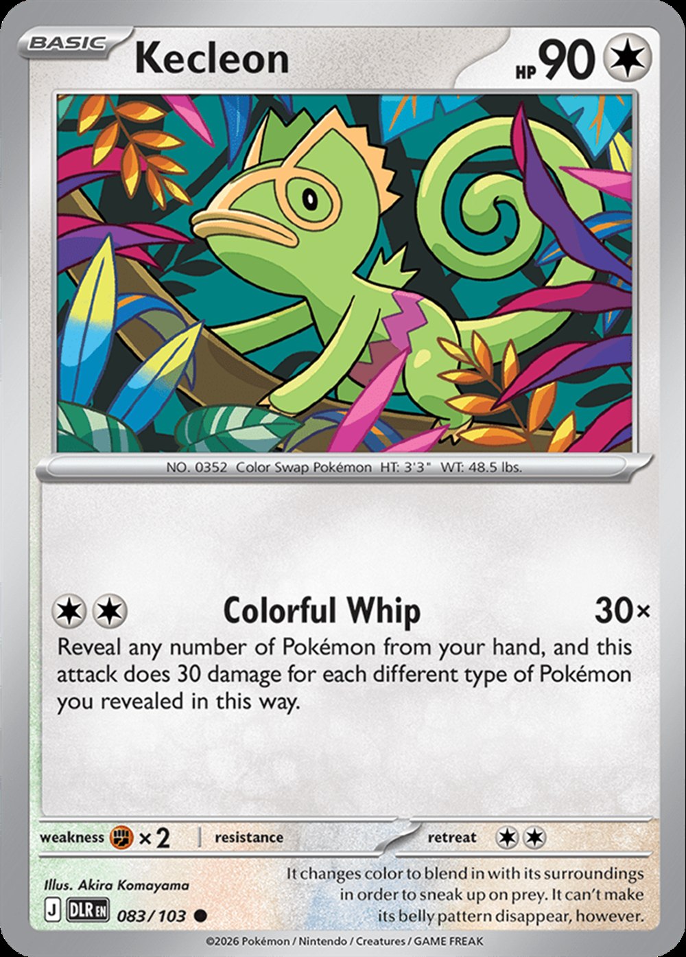 Kecleon, English checklist 083/103, English image