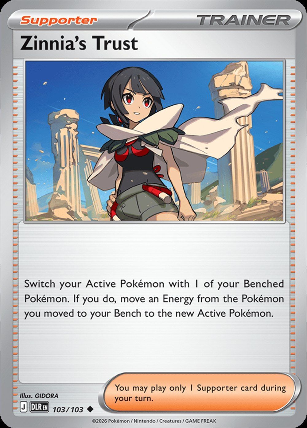 Zinnia's Trust, English checklist 103/103, English image
