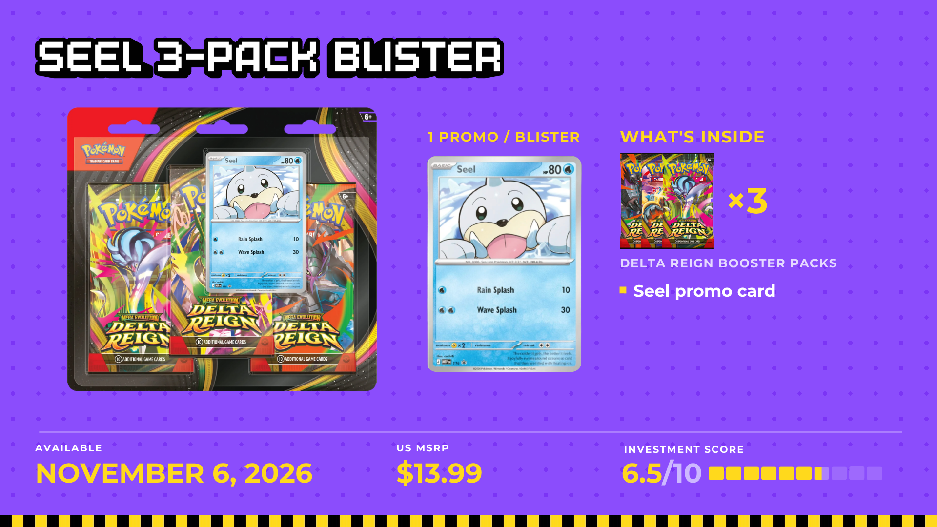 Three Delta Reign packs and a Seel promo ,  original Side Quest episode graphic