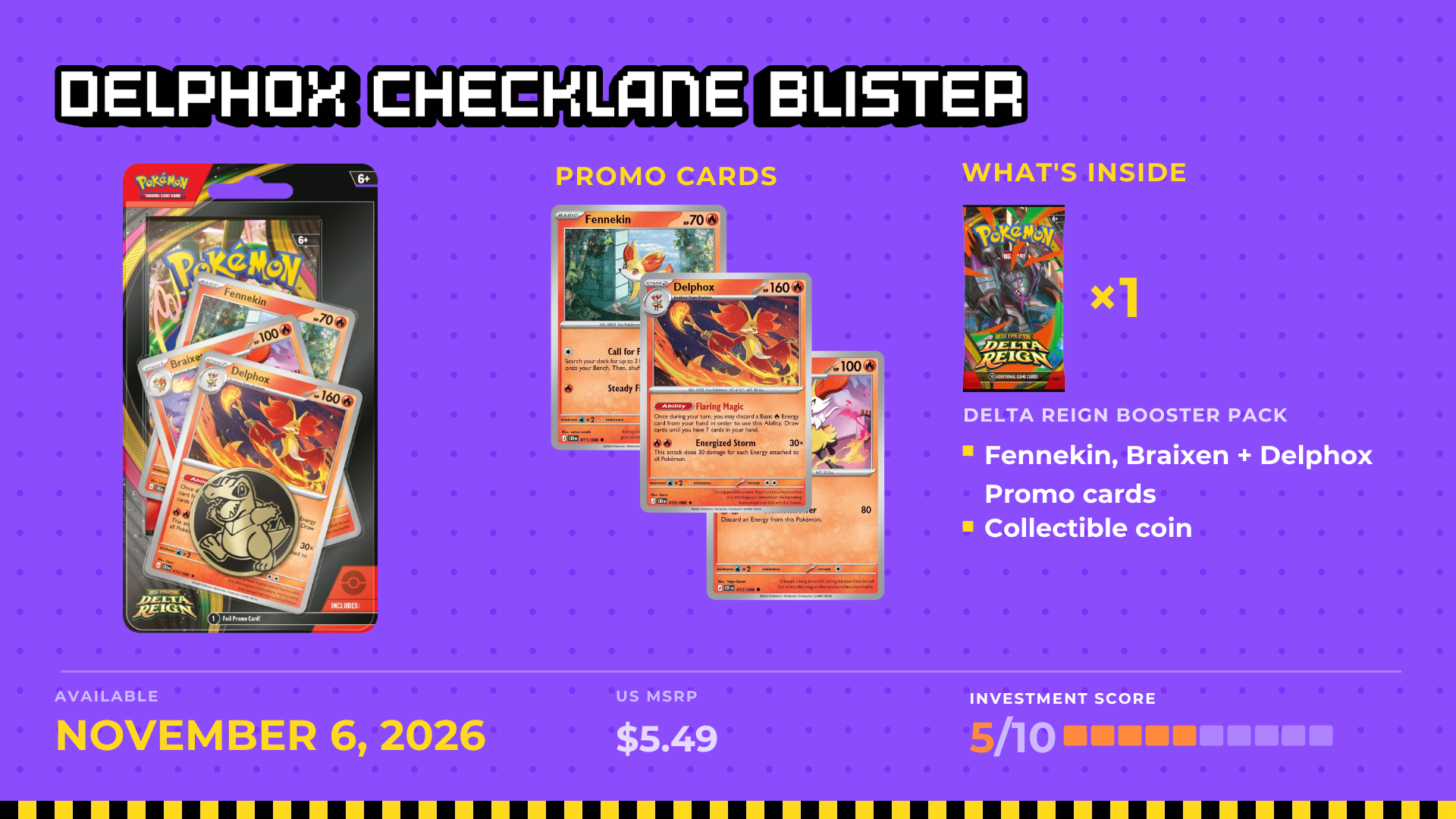 Fennekin, Braixen and Delphox with one pack ,  original Side Quest episode graphic