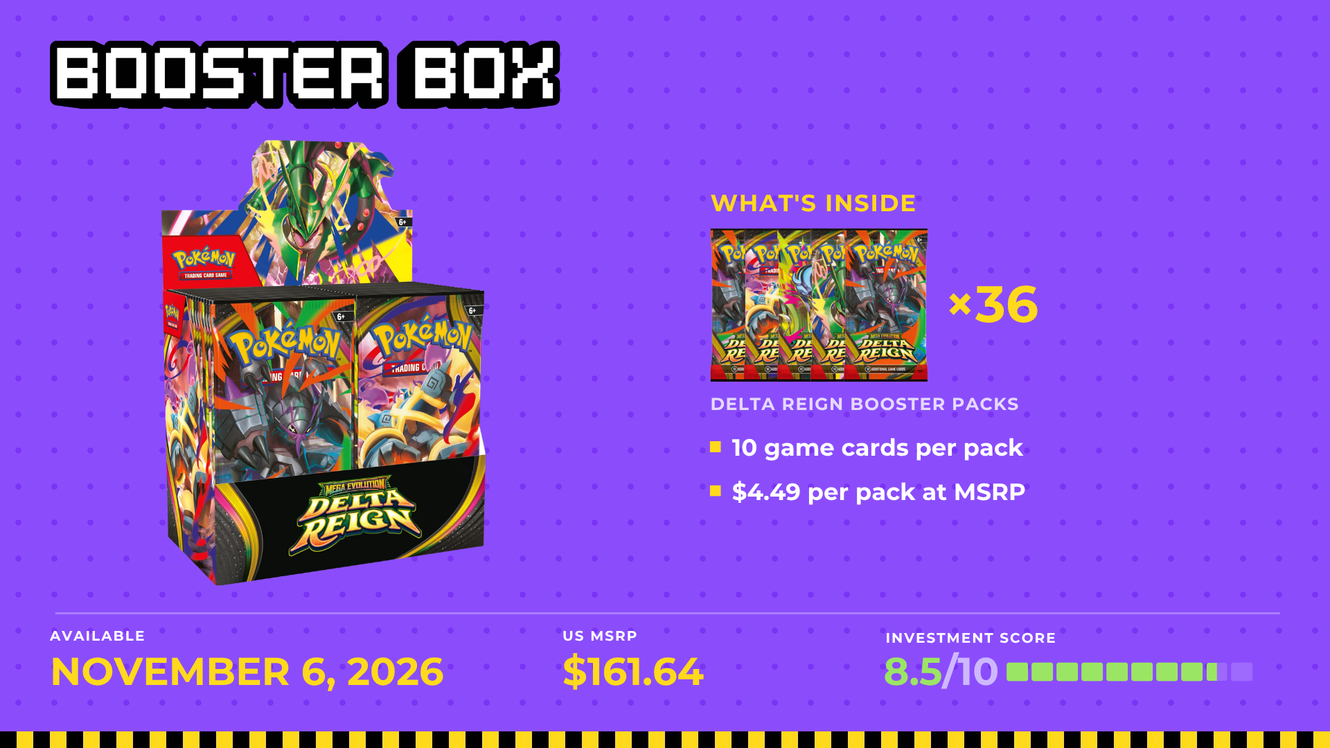 A full display for collectors who want more packs ,  original Side Quest episode graphic