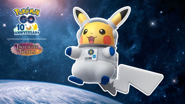 Astronaut Pikachu Pokémon GO World Space Week event artwork