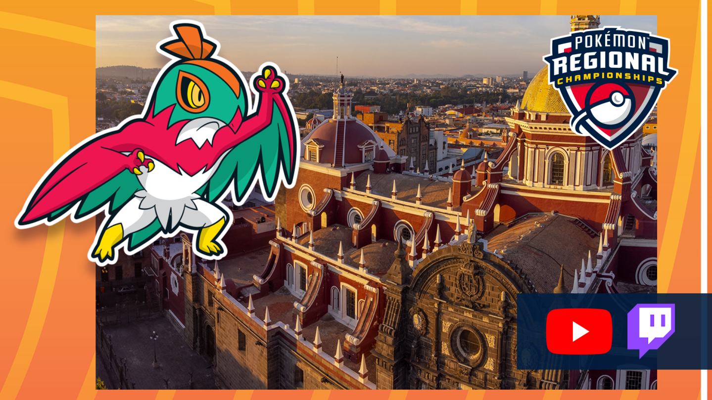 Puebla Regional Championships broadcast artwork featuring Hawlucha